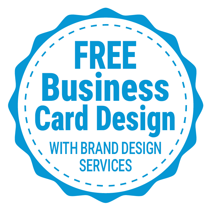 Free Business Card Design With Brand Design Services emblem