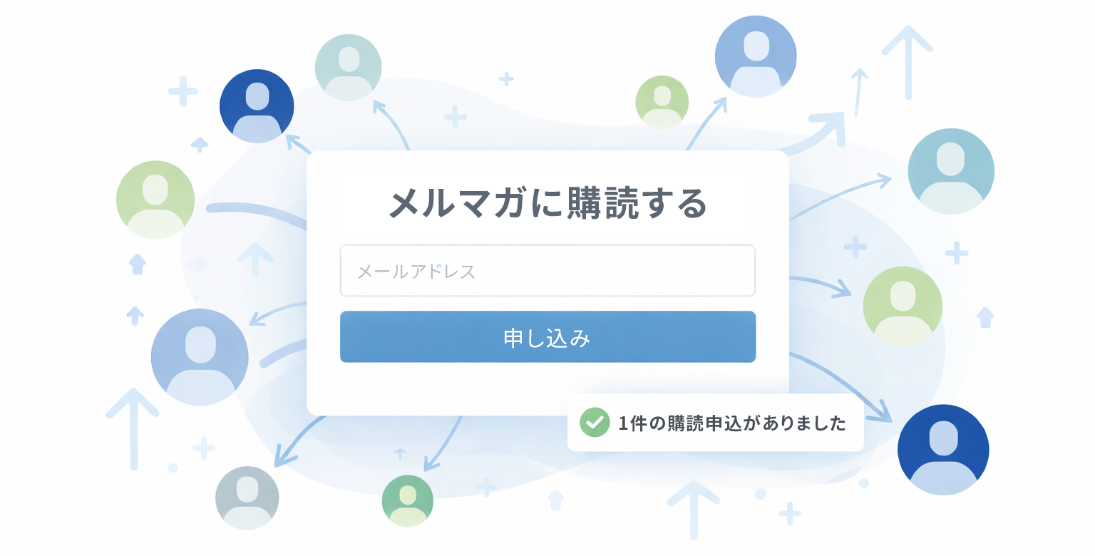 メルマガ購読フォームの設置イメージ