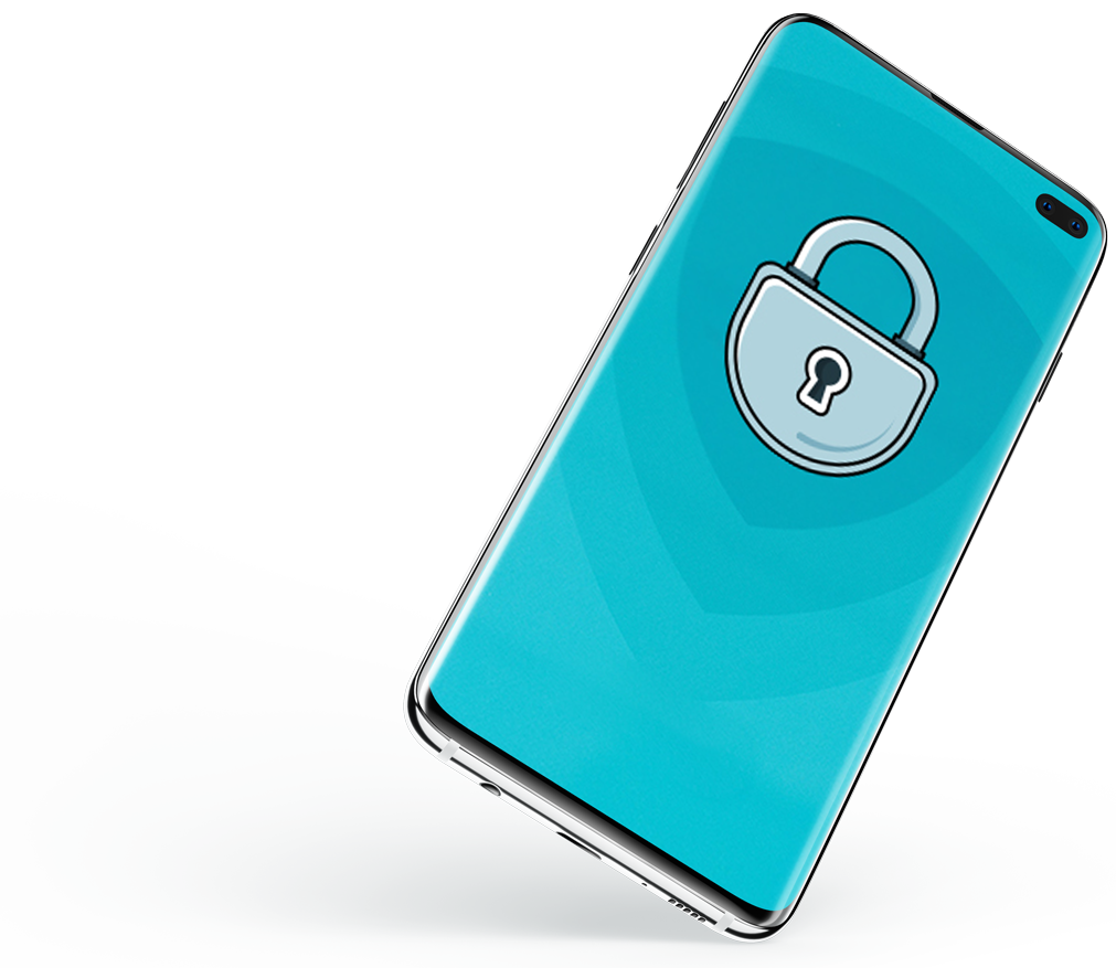 Phone showing a lock