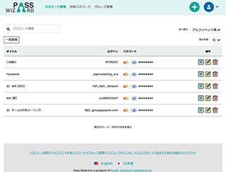 Pass Wizard パスワード